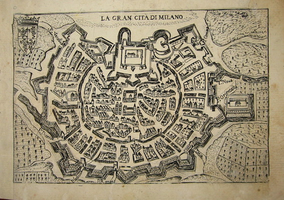 Bertelli Pietro (1571-1621) La gran cità  di Milano 1629 Padova 